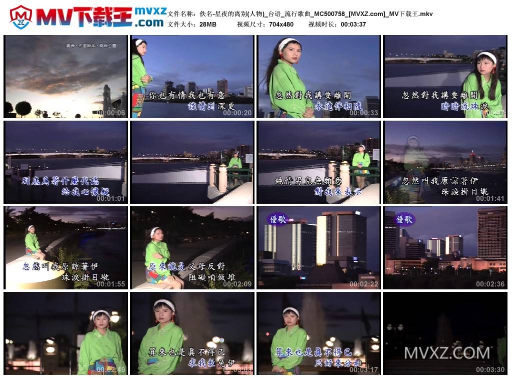 佚名-星夜的离别(人物)_台语_流行歌曲_MC500758